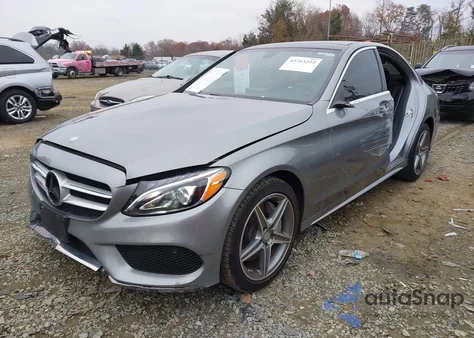 2015 Mercedes-Benz C 300 Sport 4Matic from USA, damaged, VIN 55SWF4KB9FU048412